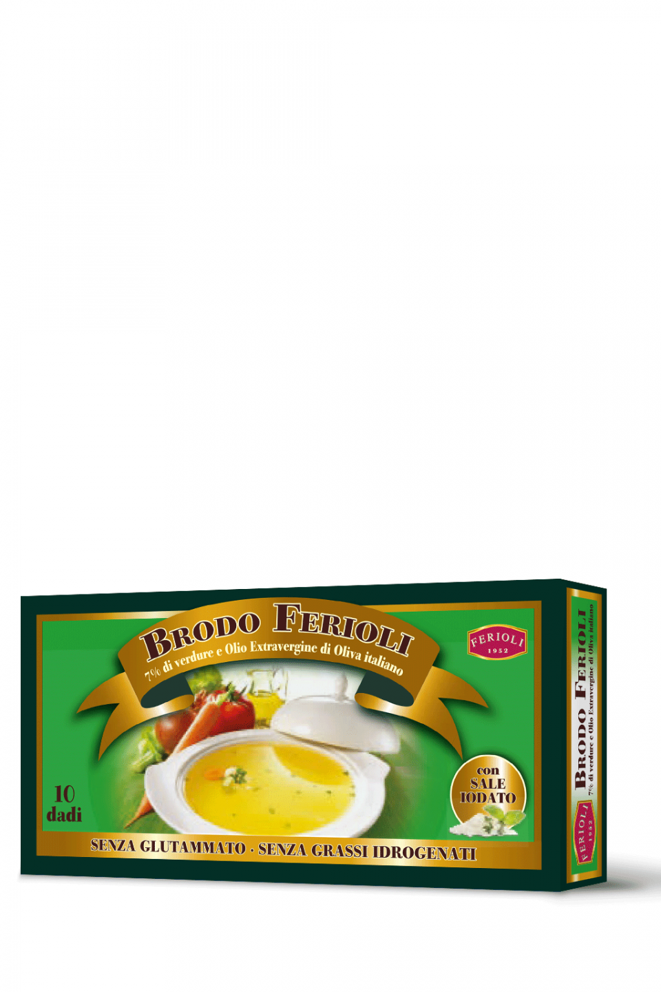 Brodo Verdure 7% 10 dadi 110g